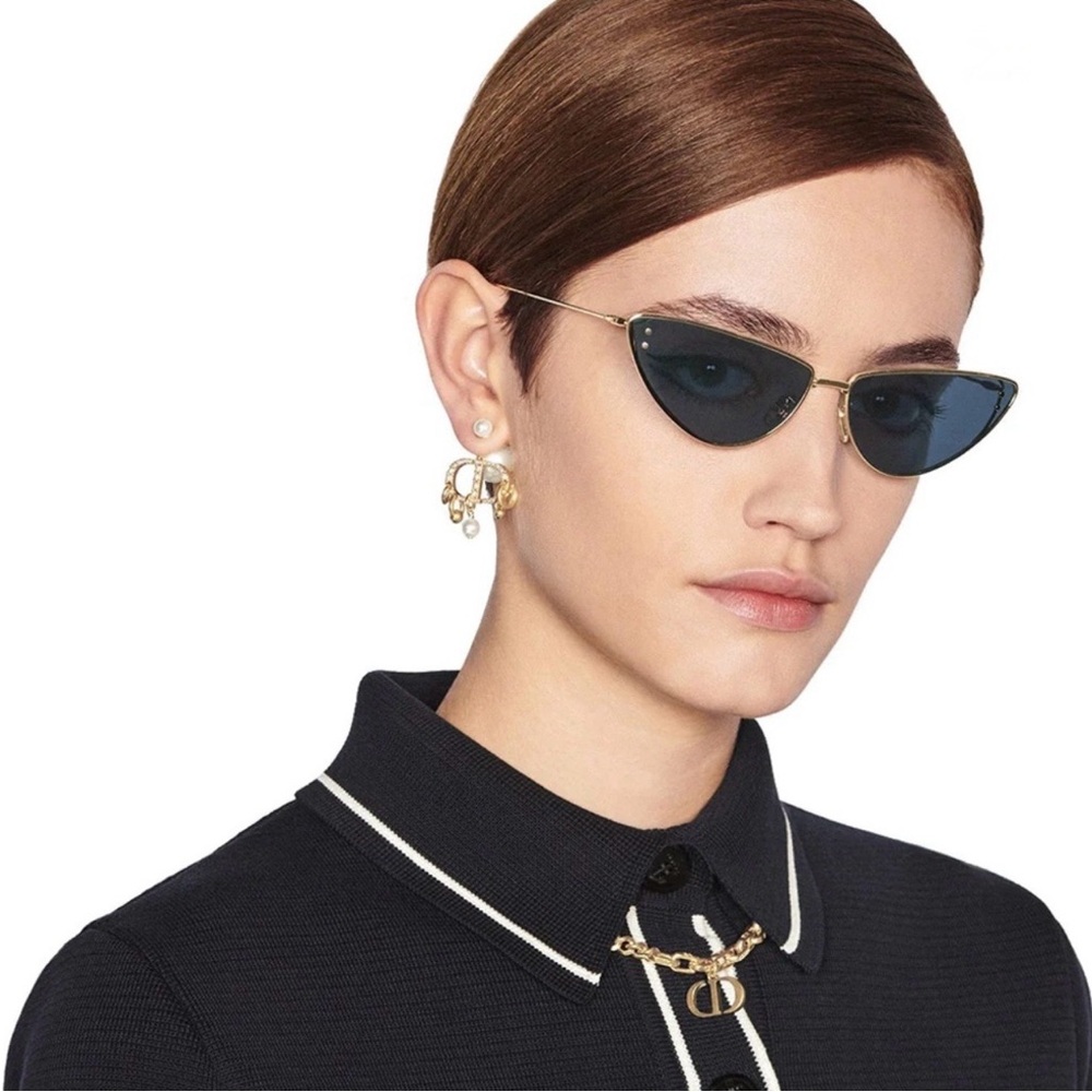 DIOR MissDior B1U Gold/Blue Cat Eye Sunglasses